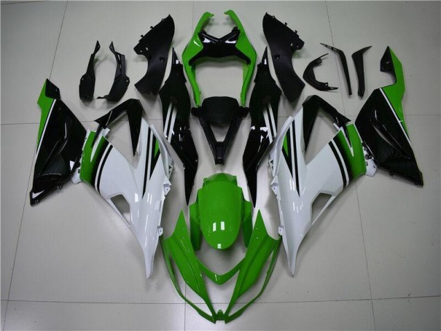 13-18 Green White Black ZX6R Motorcycle Fairings