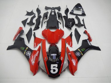 15-19 Black Red 5 YZF R1 Motorcycle Fairings