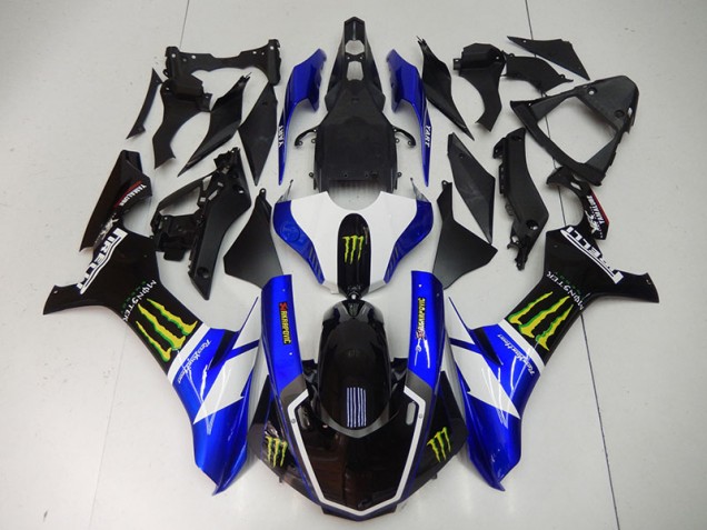 15-19 Blue Black Monster YZF R1 Motorcycle Fairings 15-19 Blue Black Monster YZF R1 Motorcycle Fairings