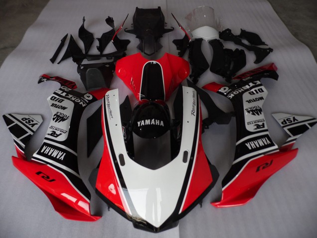 15-19 Red White Black YZF R1 Motorcycle Fairings 15-19 Red White Black YZF R1 Motorcycle Fairings