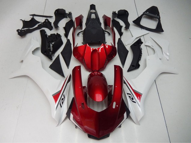 15-19 Red White YZF R1 Motorcycle Fairing 15-19 Red White YZF R1 Motorcycle Fairing