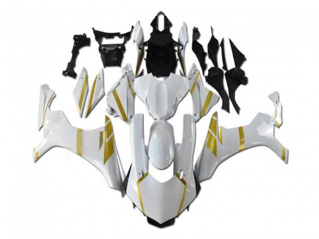 15-19 White Gold YZF R1 Motorcycle Fairings