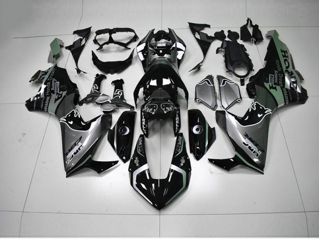 17-20 Black Silver HRC CBR1000RR Motorcycle Fairings 17-20 Black Silver HRC CBR1000RR Motorcycle Fairings