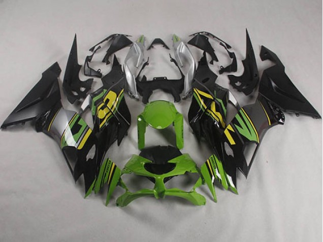 19-23 Black Green ZX6R Motorcycle Fairings 19-23 Black Green ZX6R Motorcycle Fairings