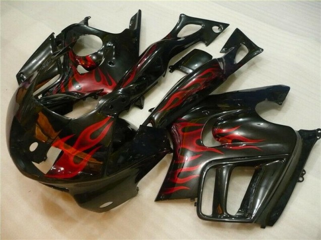 95-98 Black Red Flame CBR600 F3 Motorcycle Fairing 95-98 Black Red Flame CBR600 F3 Motorcycle Fairing