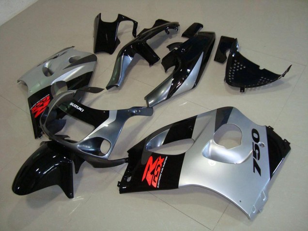 96-00 Silver GSXR 600 Motorcycle Fairings 96-00 Silver GSXR 600 Motorcycle Fairings