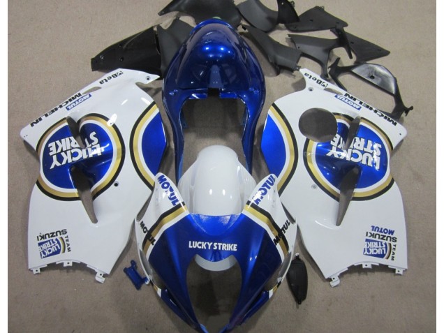 96-07 Blue Motul White Lucky Strike GSXR 1300 Hayabusa Motorcycle Fairings 96-07 Blue Motul White Lucky Strike GSXR 1300 Hayabusa Motorcycle Fairings