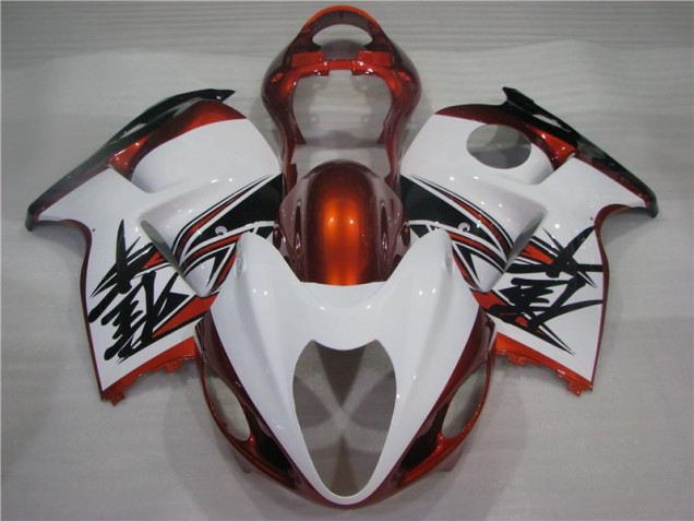 96-07 Orange White Black GSXR 1300 Hayabusa Motorcycle Fairings 96-07 Orange White Black GSXR 1300 Hayabusa Motorcycle Fairings
