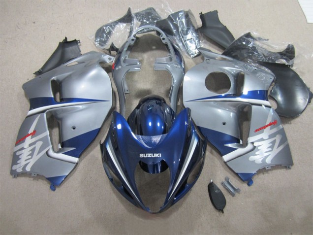 96-07 Silver Blue GSXR 1300 Hayabusa Motorcycle Fairings 96-07 Silver Blue GSXR 1300 Hayabusa Motorcycle Fairings