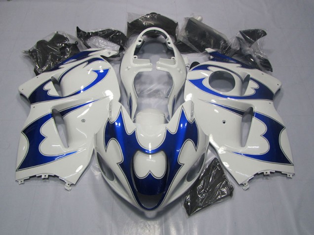 96-07 White Blue GSXR 1300 Hayabusa Motorcycle Fairings 96-07 White Blue GSXR 1300 Hayabusa Motorcycle Fairings