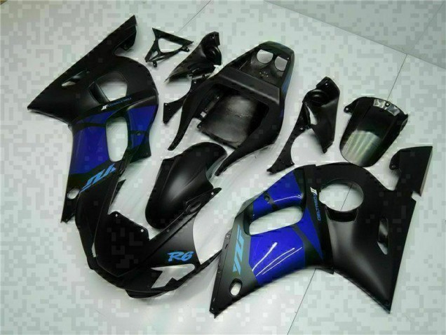 98-02 Blue Black YZF R6 Motorcycle Fairing 98-02 Blue Black YZF R6 Motorcycle Fairing