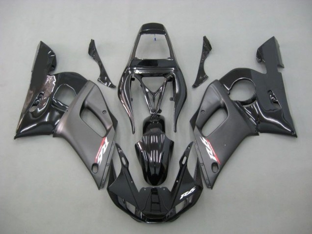 98-02 Contrast Black YZF R6 Motorcycle Fairings 98-02 Contrast Black YZF R6 Motorcycle Fairings