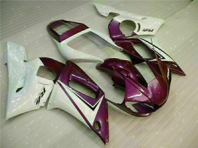 98-02 Purple White YZF R6 Motorcycle Fairings 98-02 Purple White YZF R6 Motorcycle Fairings