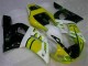 98-02 Yellow White YZF R6 Motorcycle Fairings 98-02 Yellow White YZF R6 Motorcycle Fairings