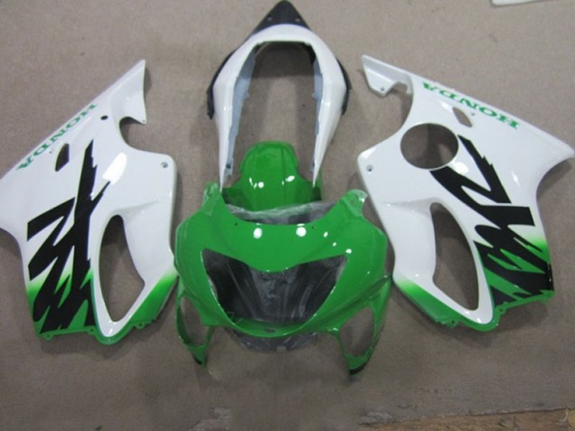 99-00 White Green CBR600 F4 Motorcycle Fairings 99-00 White Green CBR600 F4 Motorcycle Fairings